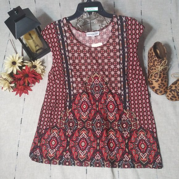 Southern Lady Tops - 1411 Size XL Southern Lady Sleeveless Tunic